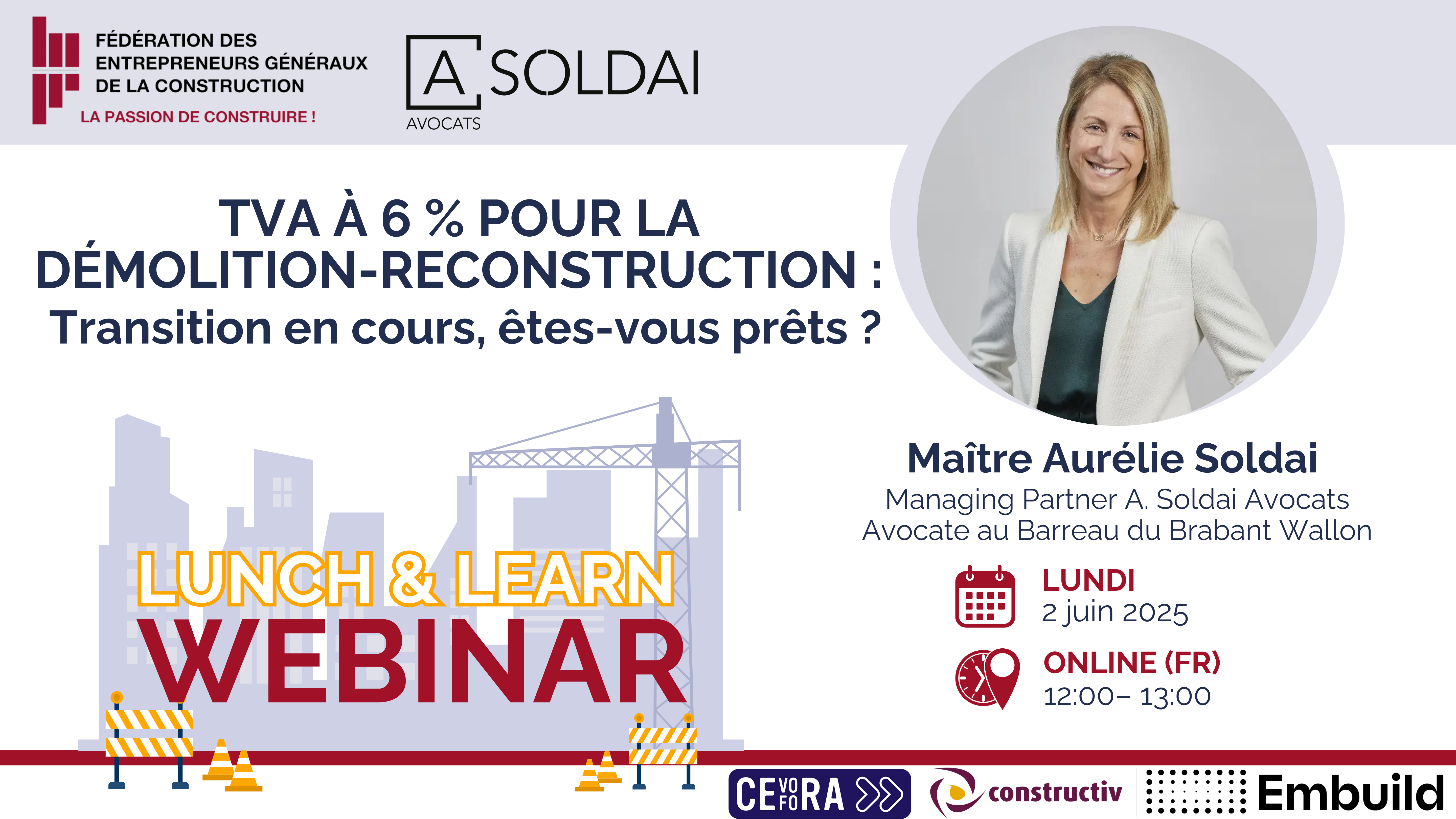 Webinaire taux 6% démolition-reconstruction – Le 2 juin 2025